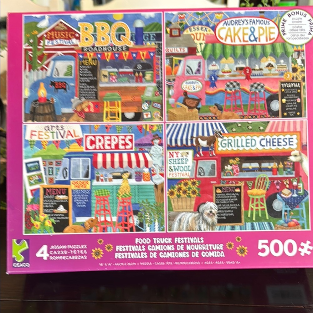 Food Truck Festivals Puzzle Set - Multicolor